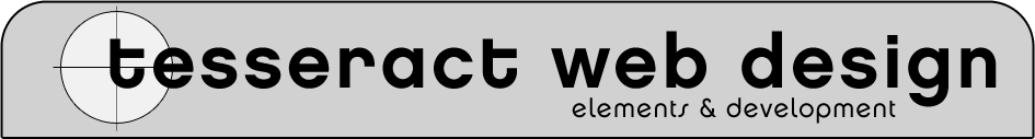 tesseract web design - elements and development logo